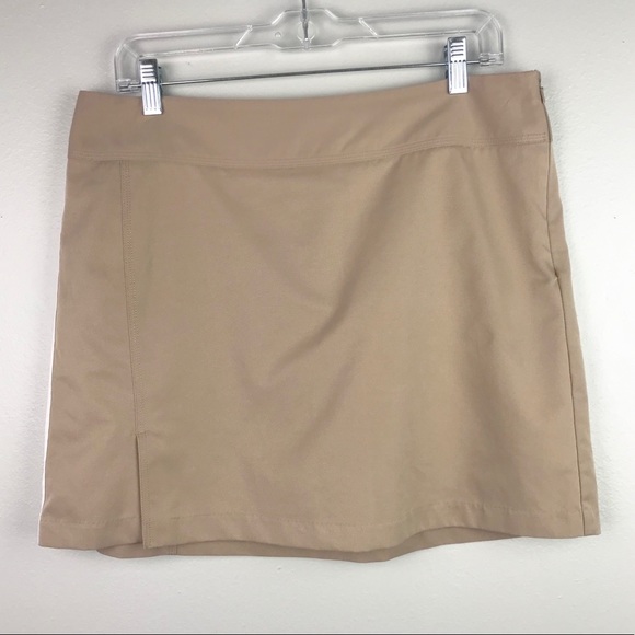 adidas Pants - Adidas | Tan Clima Cool Triple Stripe Golf Skort